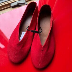 ZARA Red Ballet Flats | Size 39 | New With Tags